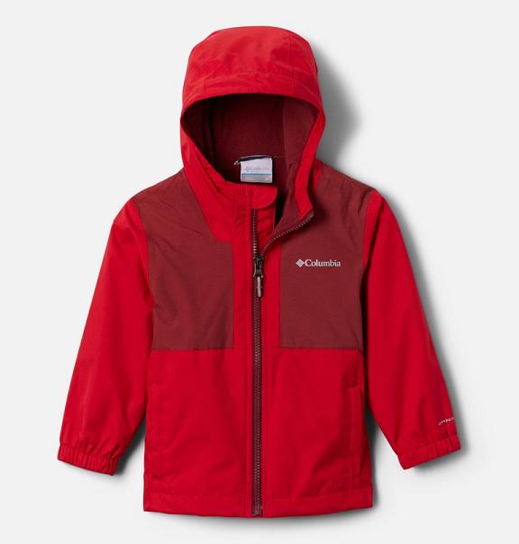 Columbia Rainy Trails Fleece Jacket Red For Boys NZ21653 New Zealand
